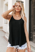 Meadow Eyelet Strappy Scoop-Neck Tank Top